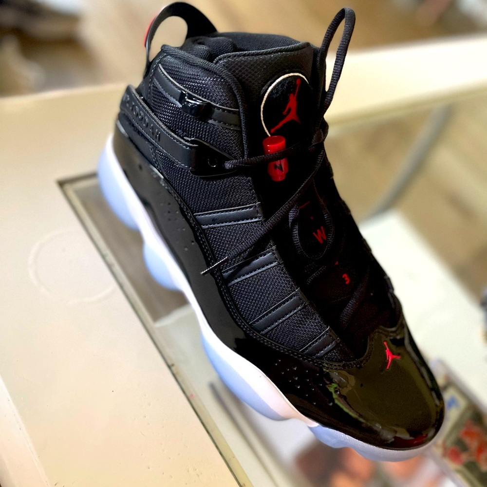 Never been used. Box included. Air Jordan 11s size 11. Six ring.